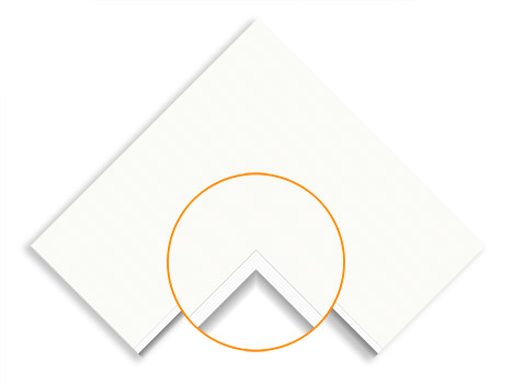 white core matboard